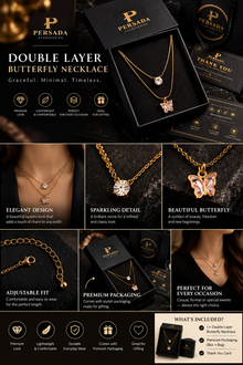 Luna Butterfly Layered Necklace