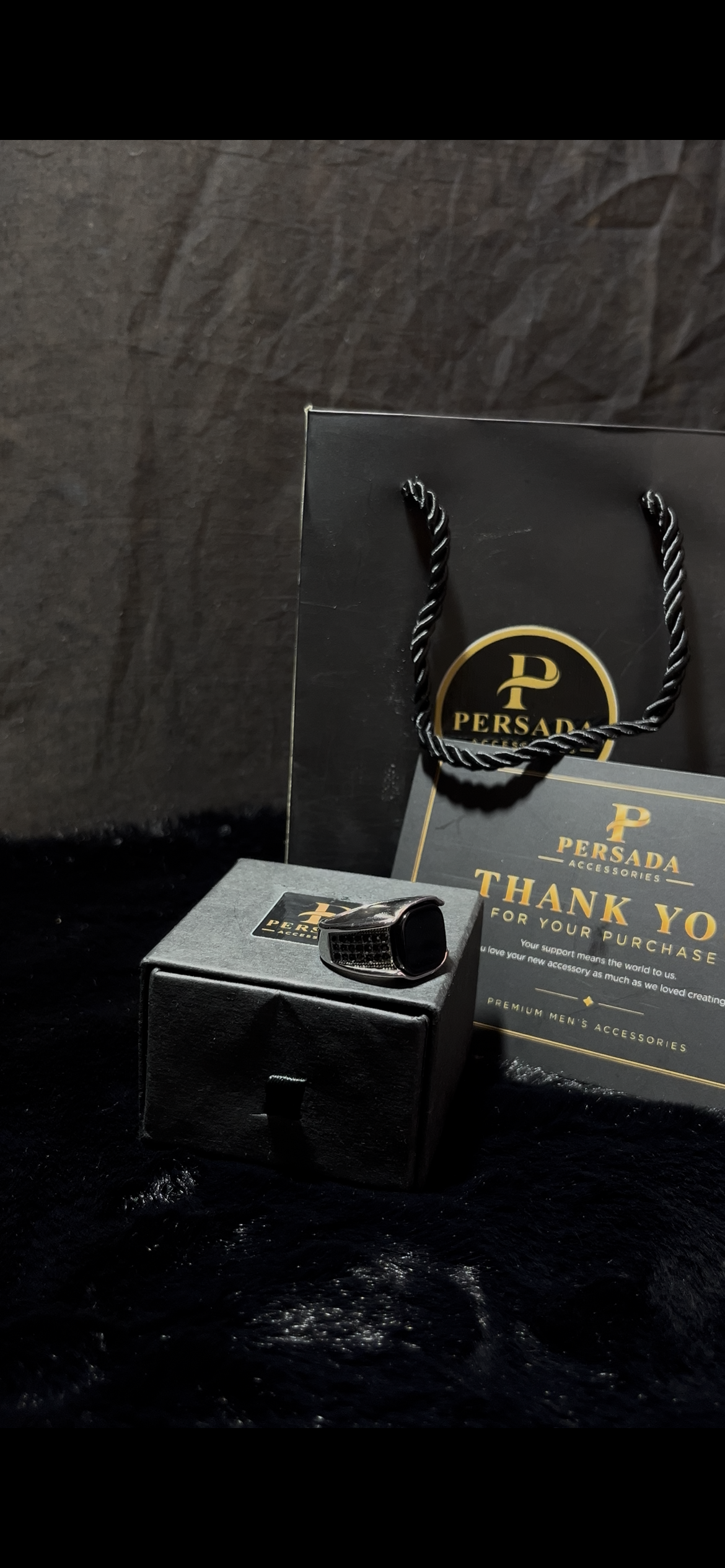 Persada Obsidian Elite™ Black Luxury Ring