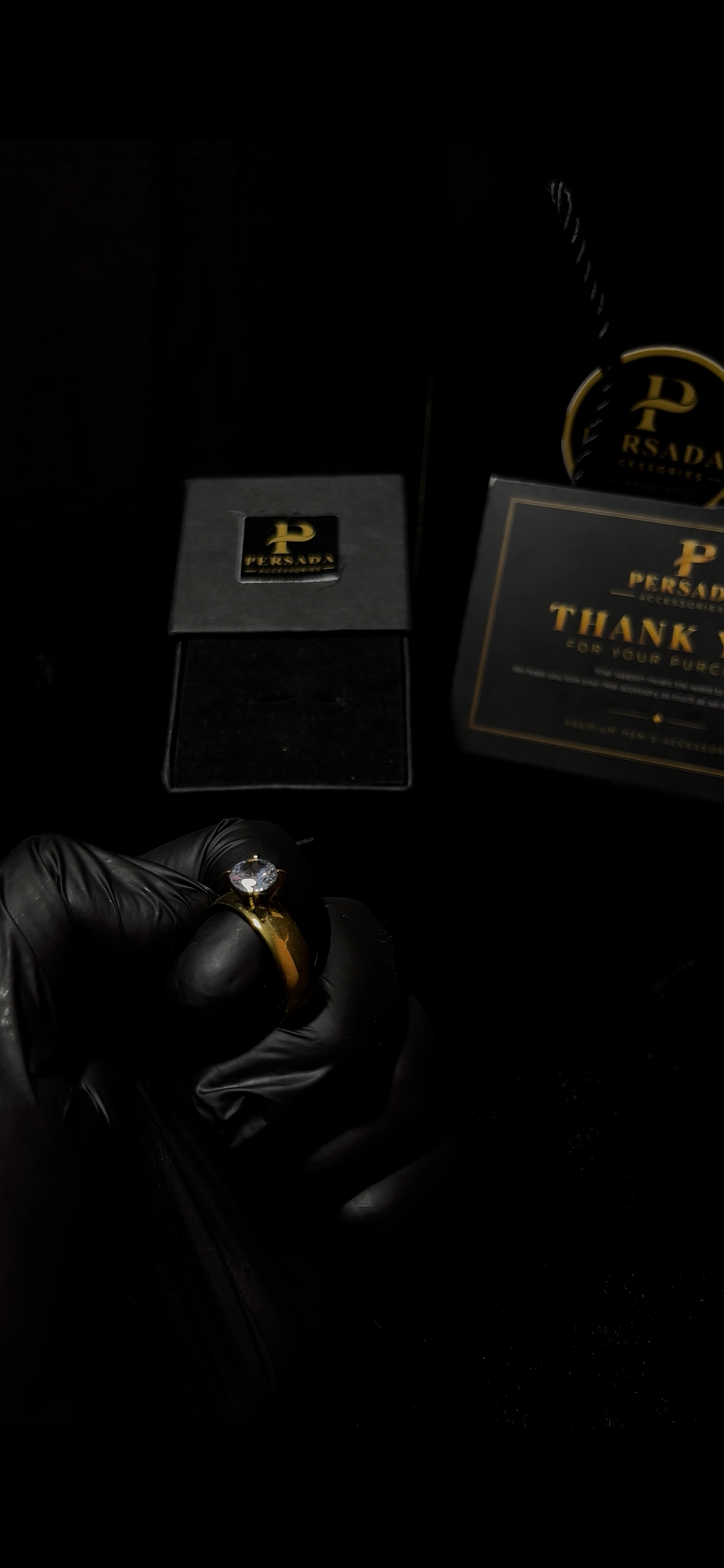 Luxury Men's Gold Statement Ring