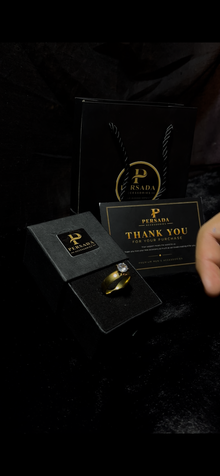Luxury Men's Gold Statement Ring