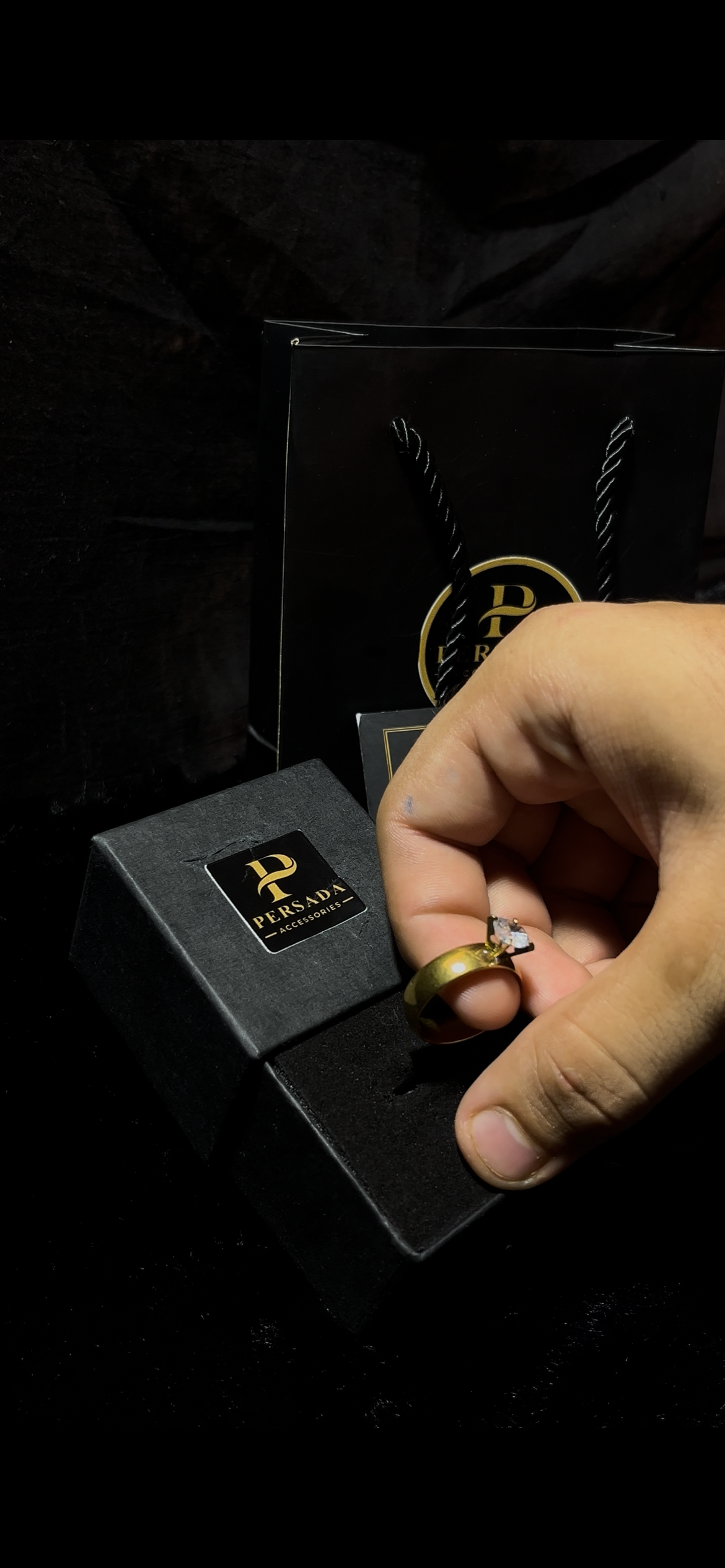 Luxury Men's Gold Statement Ring