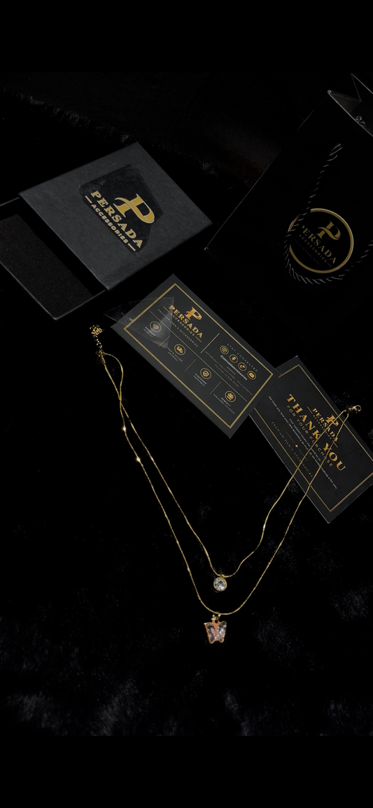 Luna Butterfly Layered Necklace