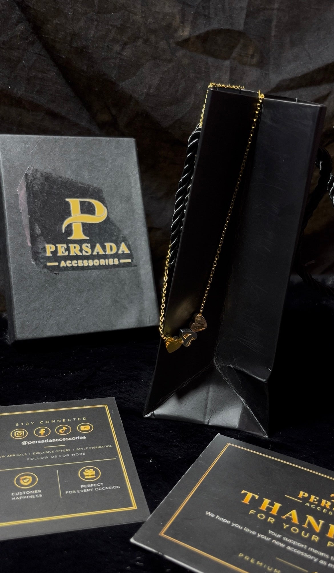 Persada Triple Heart Necklace
