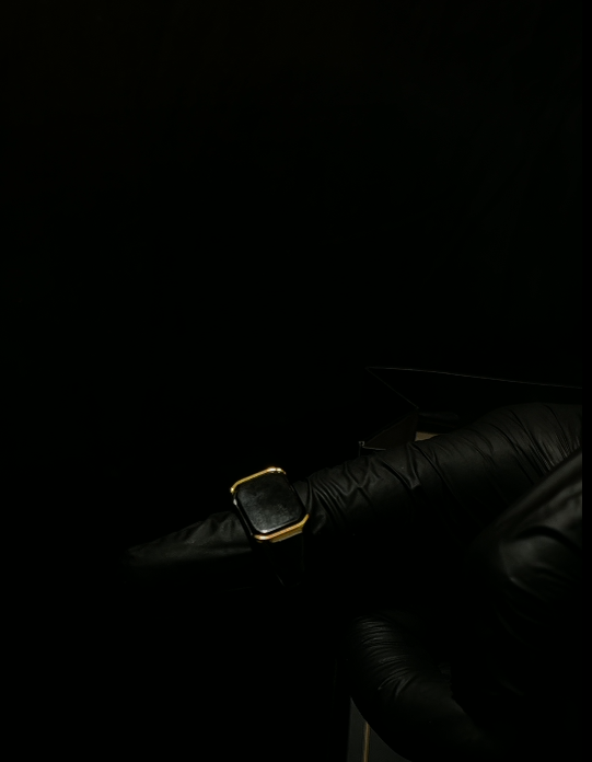 Persada Luxe Noir Gold Edge Ring