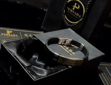 Men’s Black Greek Key Bracelet – Luxury Minimalist Wrist Accessory